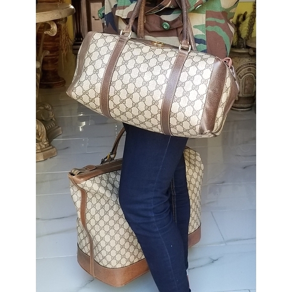 Auth Vintage Gucci train case and Boston handbag Set - Picture 4 of 16